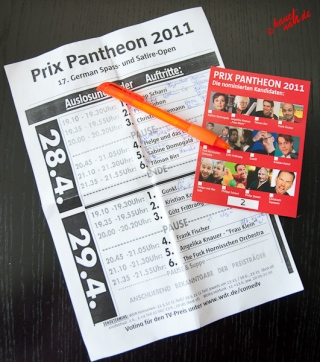 Prix Pantheon 2011 - Arbeitsmaterial