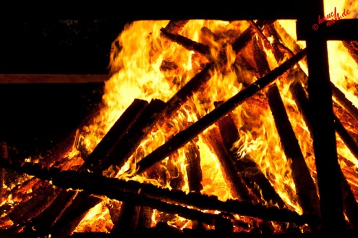 Martinsfeuer - im Freilichtmuseum Lindlar am 11.11.2011