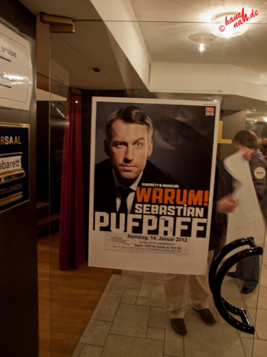 Plakat Sebastian Pufpaff - 14.01.2012 /Foto: Stefan Schmidt