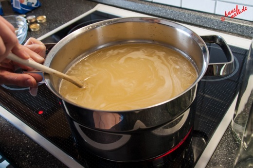 Holunderblütensirup - Aufkochen