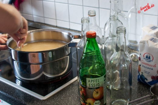 Holunderblütensirup - Aufkochen